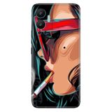 Senada Infinix Hot 12 İle Uyumlu Kılıf Silikon Desenli Resimli Uv Kapak Cool Girl