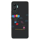 Senada Infinix Hot 12 İle Uyumlu Kılıf Silikon Desenli Resimli Uv Kapak Çöp Aşk