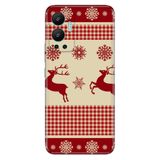 Senada Infinix Hot 12 İle Uyumlu Kılıf Silikon Desenli Resimli Uv Kapak Deer