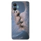 Senada Infinix Hot 12 İle Uyumlu Kılıf Silikon Desenli Resimli Uv Kapak Dijital Aşk