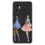 Senada Infinix Hot 12 İle Uyumlu Kılıf Silikon Desenli Resimli Uv Kapak Fashion Miss