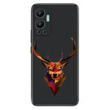 Senada Infinix Hot 12 İle Uyumlu Kılıf Silikon Desenli Resimli Uv Kapak Geyik