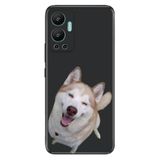 Senada Infinix Hot 12 İle Uyumlu Kılıf Silikon Desenli Resimli Uv Kapak Hasky Dost
