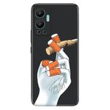 Senada Infinix Hot 12 İle Uyumlu Kılıf Silikon Desenli Resimli Uv Kapak Hayatı Sev