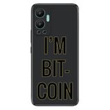 Senada Infinix Hot 12 İle Uyumlu Kılıf Silikon Desenli Resimli Uv Kapak I'M Bitcoin