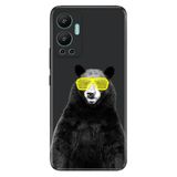 Senada Infinix Hot 12 İle Uyumlu Kılıf Silikon Desenli Resimli Uv Kapak Kanye Bear