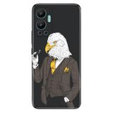 Senada Infinix Hot 12 İle Uyumlu Kılıf Silikon Desenli Resimli Uv Kapak Kartal Bey