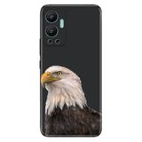 Senada Infinix Hot 12 İle Uyumlu Kılıf Silikon Desenli Resimli Uv Kapak Kartal,Color266