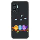 Senada Infinix Hot 12 İle Uyumlu Kılıf Silikon Desenli Resimli Uv Kapak Kuşlar
