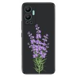 Senada Infinix Hot 12 İle Uyumlu Kılıf Silikon Desenli Resimli Uv Kapak Lavanta