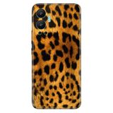 Senada Infinix Hot 12 İle Uyumlu Kılıf Silikon Desenli Resimli Uv Kapak Leopar Kürk