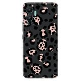 Senada Infinix Hot 12 İle Uyumlu Kılıf Silikon Desenli Resimli Uv Kapak Leopar