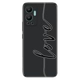 Senada Infinix Hot 12 İle Uyumlu Kılıf Silikon Desenli Resimli Uv Kapak Love Dizayn