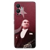 Senada Infinix Hot 12 İle Uyumlu Kılıf Silikon Desenli Resimli Uv Kapak M.K Atatürk
