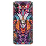 Senada Infinix Hot 12 İle Uyumlu Kılıf Silikon Desenli Resimli Uv Kapak Mandala Aşk