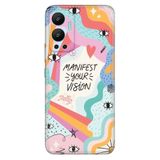 Senada Infinix Hot 12 İle Uyumlu Kılıf Silikon Desenli Resimli Uv Kapak Manifest Your Vision