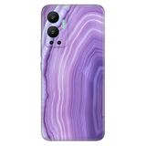 Senada Infinix Hot 12 İle Uyumlu Kılıf Silikon Desenli Resimli Uv Kapak Mat Pembe Ametist