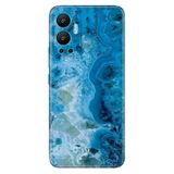 Senada Infinix Hot 12 İle Uyumlu Kılıf Silikon Desenli Resimli Uv Kapak Mavi Ametist