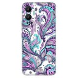 Senada Infinix Hot 12 İle Uyumlu Kılıf Silikon Desenli Resimli Uv Kapak Mavi Mandala,Color743