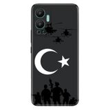 Senada Infinix Hot 12 İle Uyumlu Kılıf Silikon Desenli Resimli Uv Kapak Mehmetçik