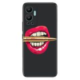 Senada Infinix Hot 12 İle Uyumlu Kılıf Silikon Desenli Resimli Uv Kapak Mermidudak