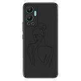 Senada Infinix Hot 12 İle Uyumlu Kılıf Silikon Desenli Resimli Uv Kapak Minimal Karakter
