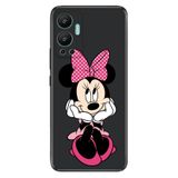 Senada Infinix Hot 12 İle Uyumlu Kılıf Silikon Desenli Resimli Uv Kapak Minniee Karakter