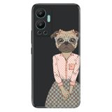 Senada Infinix Hot 12 İle Uyumlu Kılıf Silikon Desenli Resimli Uv Kapak Miss.Pug