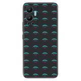 Senada Infinix Hot 12 İle Uyumlu Kılıf Silikon Desenli Resimli Uv Kapak Mix Göz