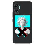 Senada Infinix Hot 12 İle Uyumlu Kılıf Silikon Desenli Resimli Uv Kapak Mix Heykel