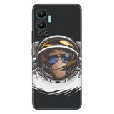 Senada Infinix Hot 12 İle Uyumlu Kılıf Silikon Desenli Resimli Uv Kapak Monkey Fly