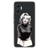 Senada Infinix Hot 12 İle Uyumlu Kılıf Silikon Desenli Resimli Uv Kapak Monroe
