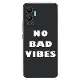 Senada Infinix Hot 12 İle Uyumlu Kılıf Silikon Desenli Resimli Uv Kapak No Bad Vibes