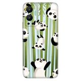 Senada Infinix Hot 12 İle Uyumlu Kılıf Silikon Desenli Resimli Uv Kapak Panda Game