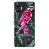 Senada Infinix Hot 12 İle Uyumlu Kılıf Silikon Desenli Resimli Uv Kapak Papağan,Color328