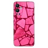Senada Infinix Hot 12 İle Uyumlu Kılıf Silikon Desenli Resimli Uv Kapak Pembe Beton