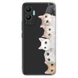 Senada Infinix Hot 12 İle Uyumlu Kılıf Silikon Desenli Resimli Uv Kapak Pisi Pisi Kedi