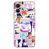 Senada Infinix Hot 12 İle Uyumlu Kılıf Silikon Desenli Resimli Uv Kapak Psycho Smile