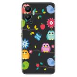 Senada Infinix Hot 12 İle Uyumlu Kılıf Silikon Desenli Resimli Uv Kapak Renkli Kanatlar