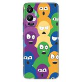 Senada Infinix Hot 12 İle Uyumlu Kılıf Silikon Desenli Resimli Uv Kapak Renkli Ordu