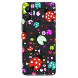Senada Infinix Hot 12 İle Uyumlu Kılıf Silikon Desenli Resimli Uv Kapak Renkli Uğur Böcekleri