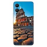 Senada Infinix Hot 12 İle Uyumlu Kılıf Silikon Desenli Resimli Uv Kapak Roma