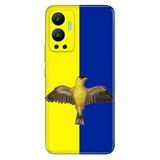 Senada Infinix Hot 12 İle Uyumlu Kılıf Silikon Desenli Resimli Uv Kapak Sarı Kanaryam