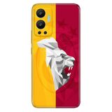 Senada Infinix Hot 12 İle Uyumlu Kılıf Silikon Desenli Resimli Uv Kapak Sarı Kırmızı Şampiyon