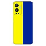 Senada Infinix Hot 12 İle Uyumlu Kılıf Silikon Desenli Resimli Uv Kapak Sarı Lacivert Aşk