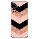 Senada Infinix Hot 12 İle Uyumlu Kılıf Silikon Desenli Resimli Uv Kapak Simli Pullu Mermer