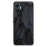 Senada Infinix Hot 12 İle Uyumlu Kılıf Silikon Desenli Resimli Uv Kapak Siyah Beton