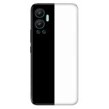 Senada Infinix Hot 12 İle Uyumlu Kılıf Silikon Desenli Resimli Uv Kapak Siyah Beyaz Feda