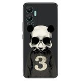 Senada Infinix Hot 12 İle Uyumlu Kılıf Silikon Desenli Resimli Uv Kapak Skull Panda