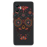 Senada Infinix Hot 12 İle Uyumlu Kılıf Silikon Desenli Resimli Uv Kapak Skull66